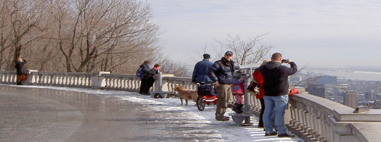 Le belvédère Kondiaronk, parc du Mont-Royal, en 2007.