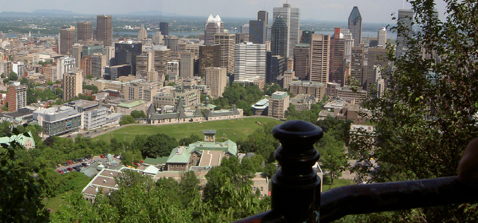 Vue de Montréal depuis le mont Royal en 2007.